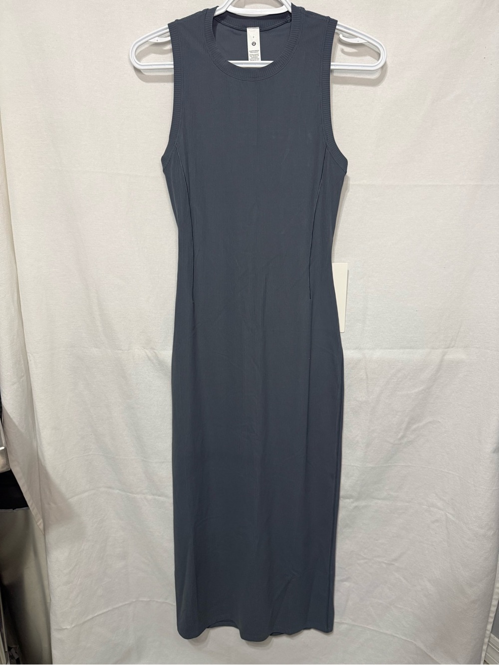 NWT Lululemon All Aligned Sleeveless Ribbed Midi Dress - Size 2 Color OLBL